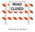 Image: Road Closed sign